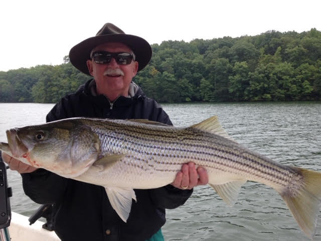 Charter a fishing boat for striped bass at SML