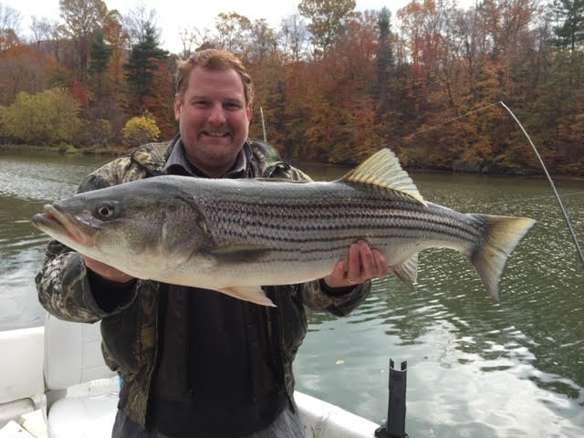 Fishing Trip for striped bass at SML